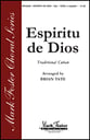 Espiritu de Dios SATB choral sheet music cover
